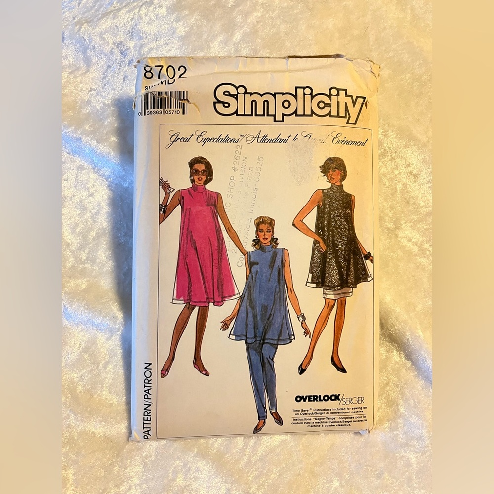 Vintage Sewing Pattern, Maternity, Simplicity#8702